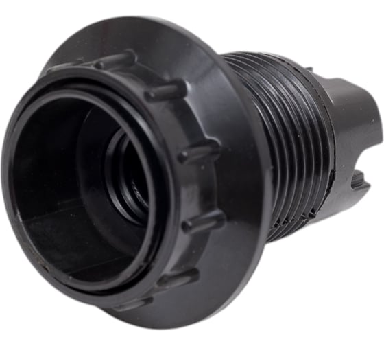 Изображение товара Карболитовый патрон duwi с кольцом, Е14, черный 24609 1