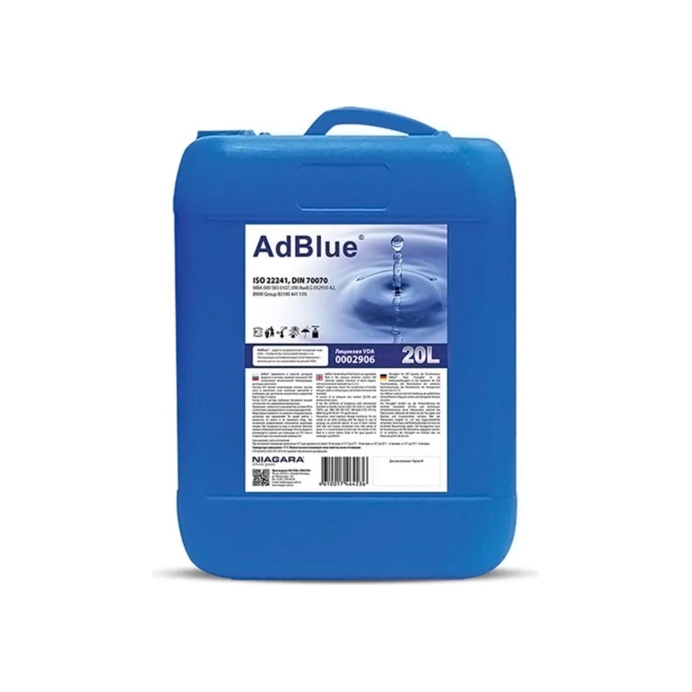 Жидкость AdBlue для систем SCR а/м Евро 4/5/6 NIAGARA жидкость adblue для систем scr а м евро 4 5 6 niagara