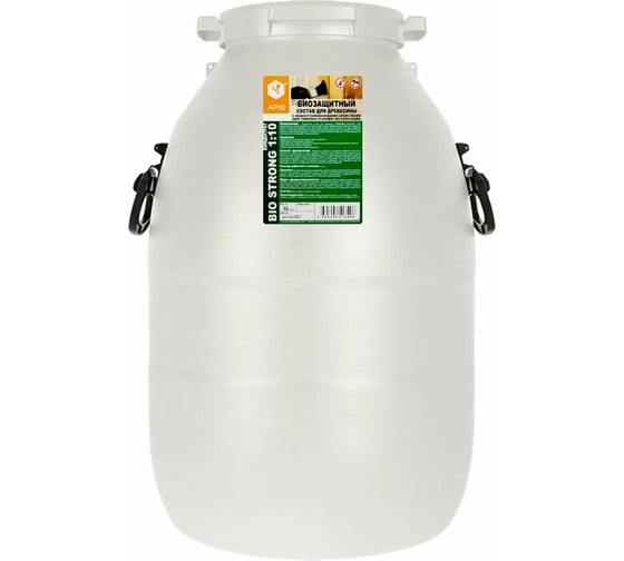 Изображение товара Биозащитный состав для древесины APIS Strong-bio (концентрат 1:10; бидон; 55 кг) 4665296513410
