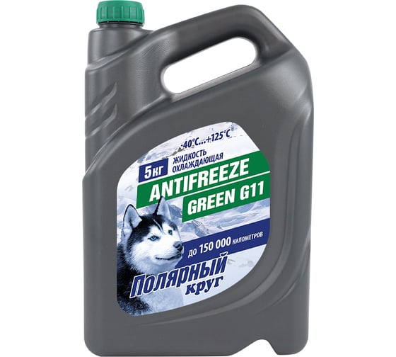 Изображение товара Охлаждающая жидкость NIAGARA Антифриз Полярный круг G11 зеленый 5 кг 002001002011