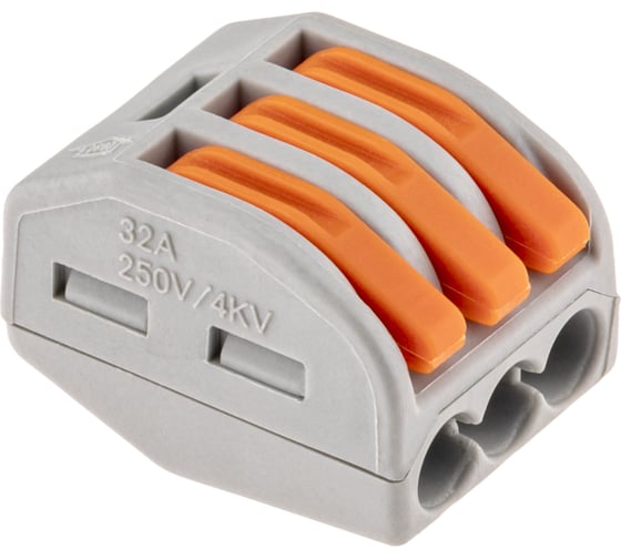 Изображение товара Соединительные монтажные клеммы с рычажком СМК 222-413, 2,5мм2, 5 шт. duwi 26610 5