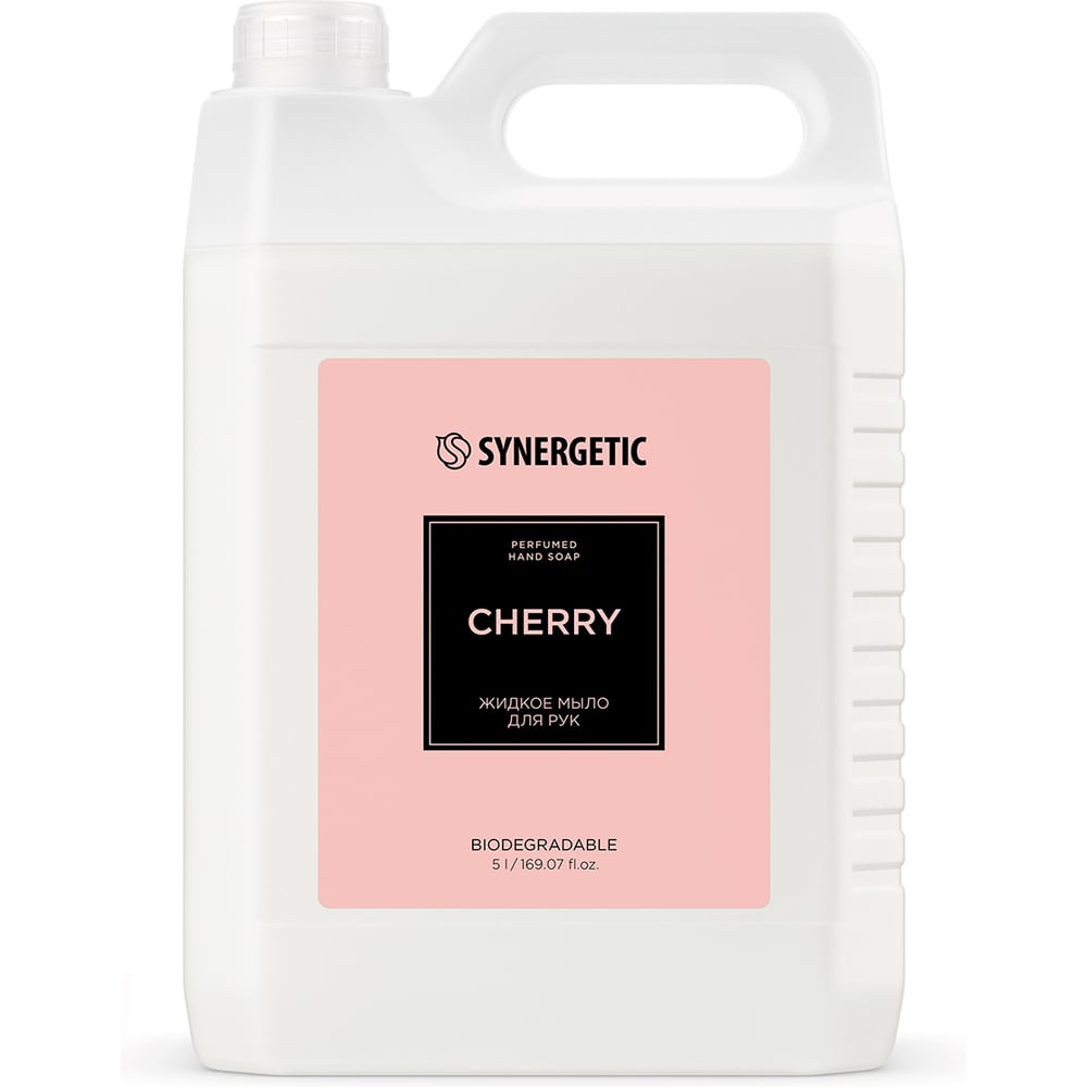 Изображение товара Жидкое мыло SYNERGETIC Cherry 5л с натуральными компонентами и ароматом вишни