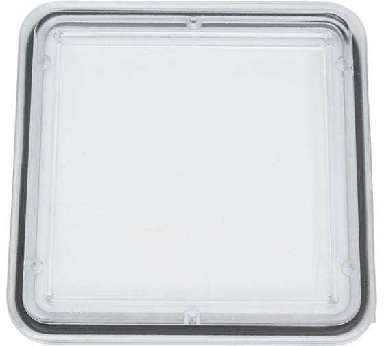 Изображение товара Смотровое окно ТРИЗАМ 117х117 мм, поликарбонат с уплотнителем EPDM, ОС02.В TRZ0068