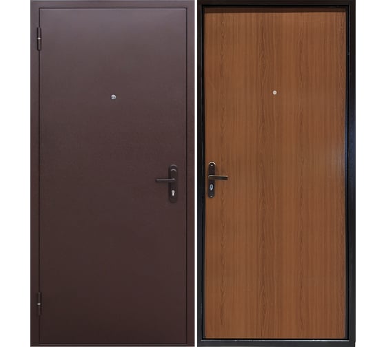 Изображение товара Дверь DIVA Формен Ф-01 2050*860 Левая (Антик Медь - Орех ЭККО) УТ-00084382