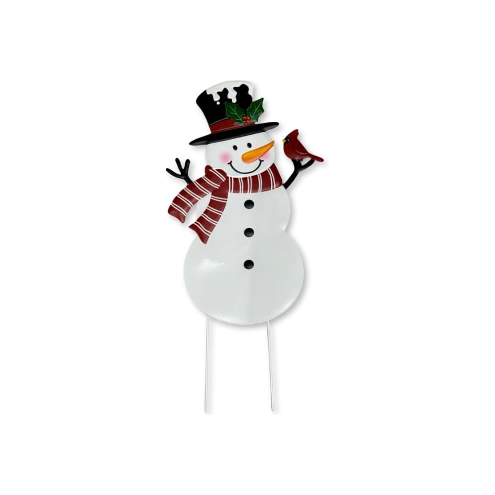 Изображение товара Садовый декор снеговик в шляпе KlestO ZQ01584 550 мм для украшения сада