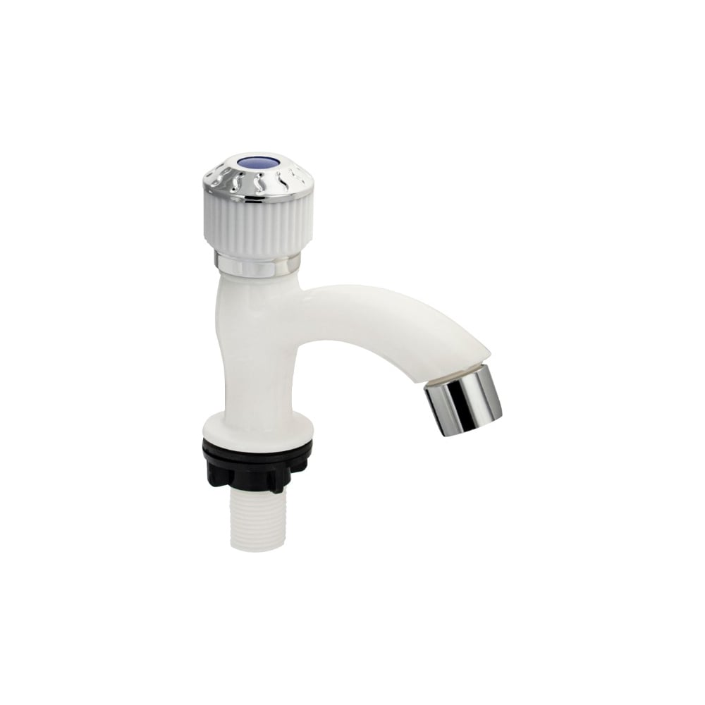 Изображение товара Кран на одну воду BRIMIX мини белый для раковины из АБС-пластика