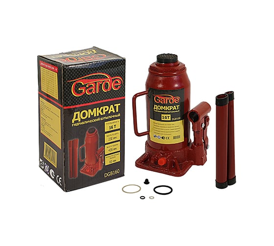 Изображение товара Гидравлический бутылочный домкрат Garde 16 т, 230-435 мм DGB160
