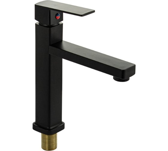 Изображение товара Кран на одну воду BRIMIX квадратный корпус, металлокерамика, из высокопрочного АБС пластика, цвет ЧЕРНЫЙ 6616