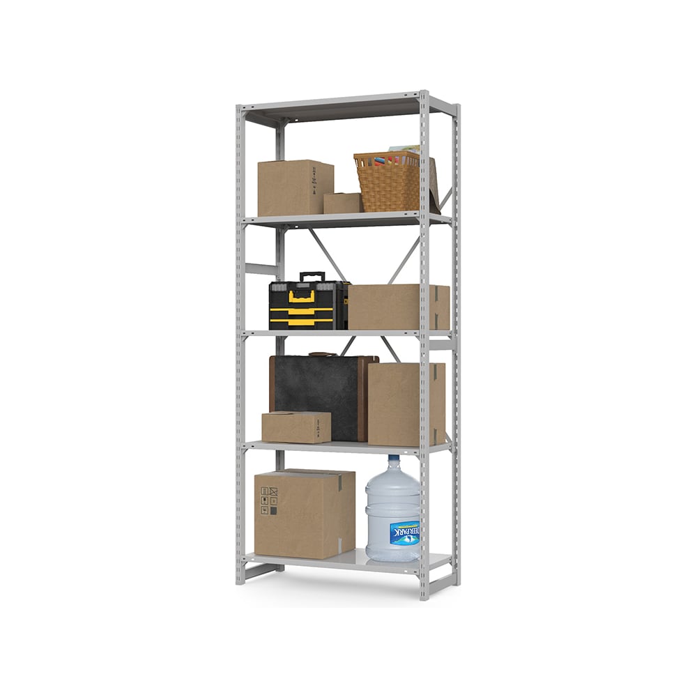 Изображение товара Металлический стеллаж ГТС ТСУ Универсал 2200x1500x600 мм с 5 полками нагрузка 300 кг