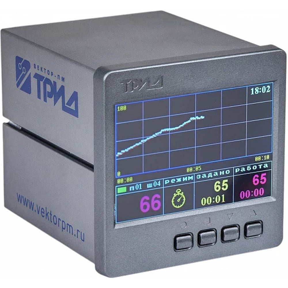 Изображение товара Программный регулятор температуры ТРИД РТМ114-1В1А1Т4Р-485 точный контроль температуры