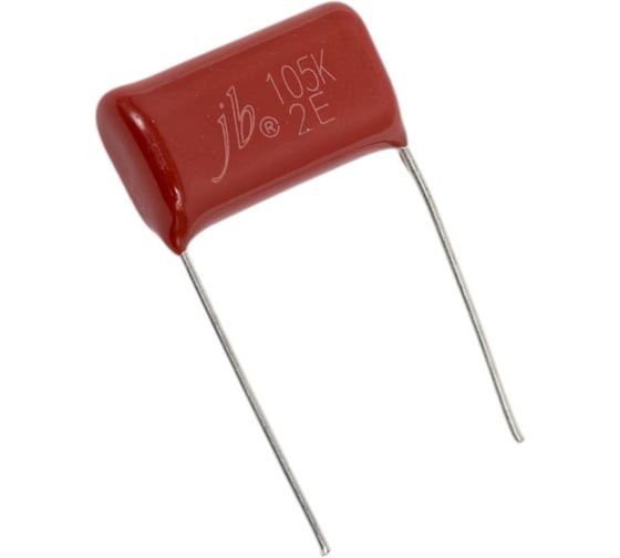 Изображение товара Конденсатор металлоплёночный JB Capacitors К73-17 / CL21, (6шт.) 1мкФ, 250В, (23х7х13 / P:20 мм), (105K 2E), , JFB02E105K200000B-123 (6)