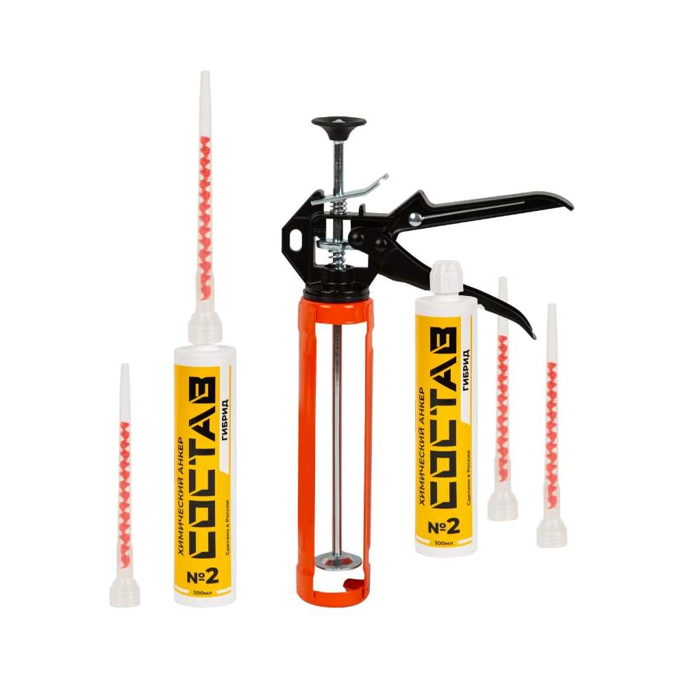 Изображение товара Химический анкер СОСТАВ №2 Гибрид 300мл надежное крепление для бетона