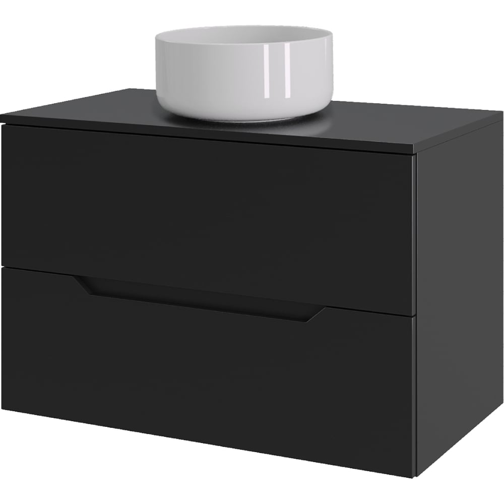 Изображение товара Подвесная тумба с раковиной ORANGE Line Li-70TubMDF+B07-345W белый глянец