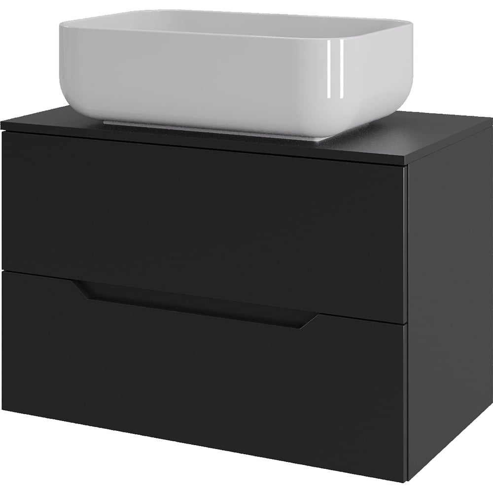 Изображение товара Тумба с раковиной ORANGE Line Li-70TUMDF+B03-600W современная подвесная