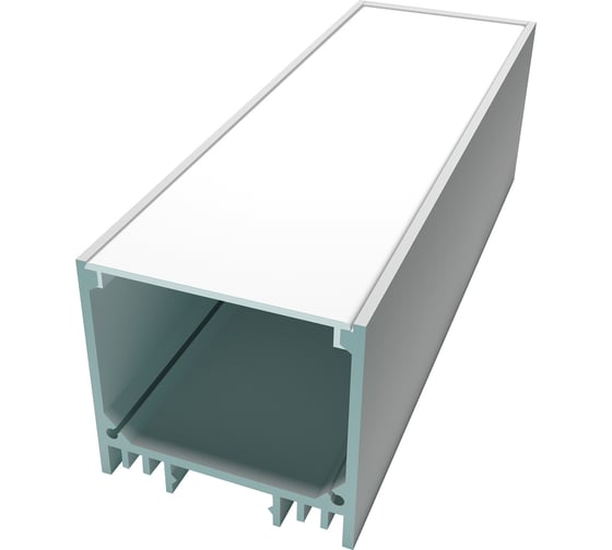 Изображение товара П-образный универсальный алюминиевый профиль Apeyron для LED ленты серебро, 35х3 / 08-23