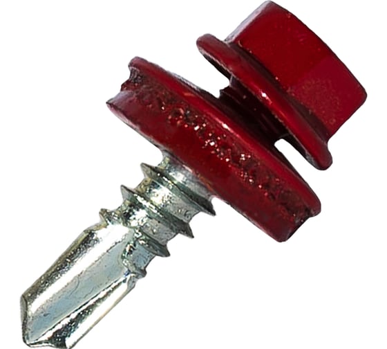 Изображение товара Саморез кровельный по металлу HARDWEX ТМ  HWX7-W-P9-5.5 х 19 мм. св.№3, RAL 3003 5190040932654