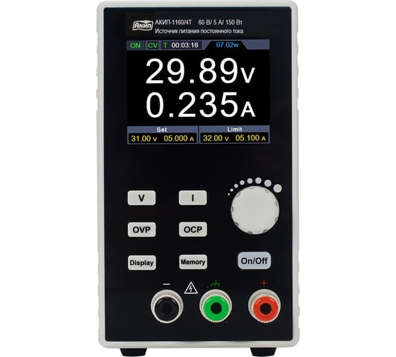 Изображение товара Источник питания АКИП АКИП-1160/3Т