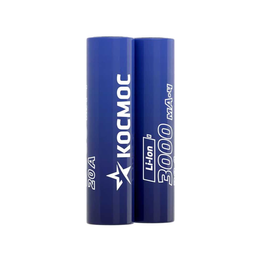 Изображение товара Аккумулятор 18650 Li-ion 3000 мАч КОСМОС без защиты 2 шт