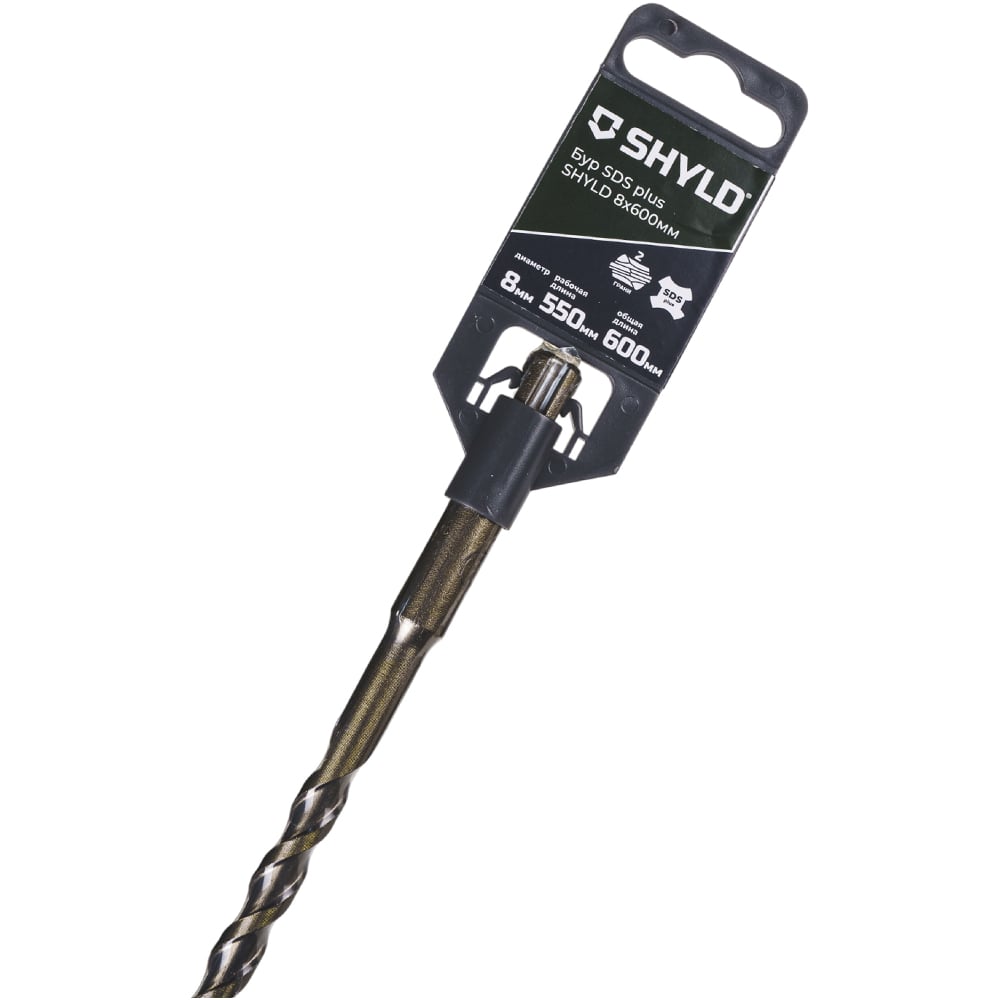 Изображение товара Бур SDS plus SHYLD 8x600мм(40180) для бетона кирпича камня