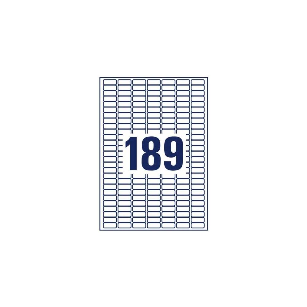 Изображение товара Этикетка SOFMIX PET 25,4х10 мм металлизированная для лазерной печати 189шт на листе