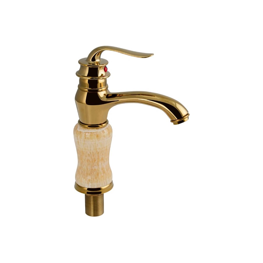 Изображение товара Смеситель для раковины BRIMIX корпус под жёлтый мрамор с золотом однорычажный