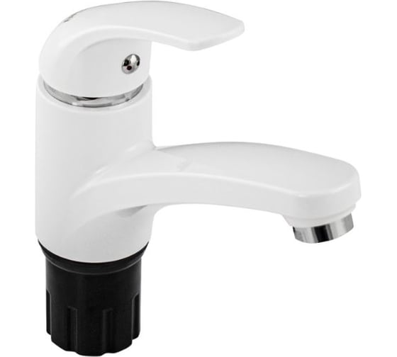 Изображение товара Смеситель для раковины BRIMIX шаровый, из высокопрочного АБС пластика, с удлинённым изливом, цвет белый 5997