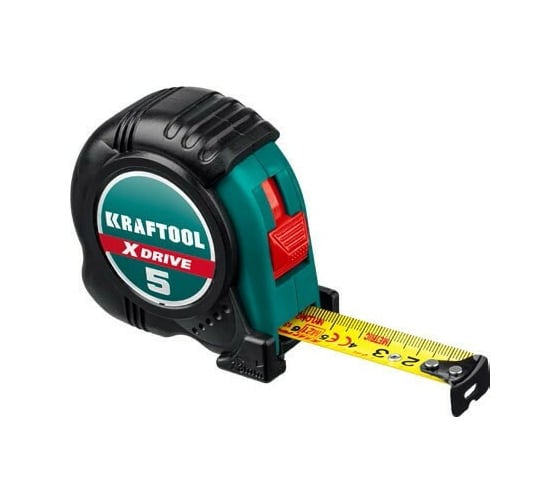 Изображение товара Рулетка KRAFTOOL X-Drive 5м/19мм  с ударостойким обрезиненным корпусом 34122-05-19_z02