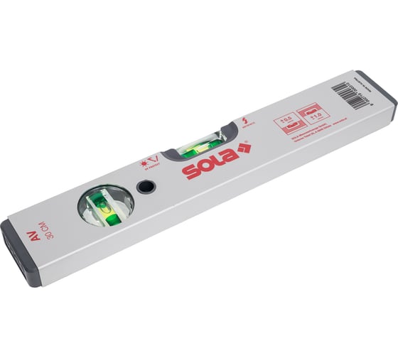 Изображение товара Уровень SOLA AV 30, L=30 см, 2 глазка 01110301