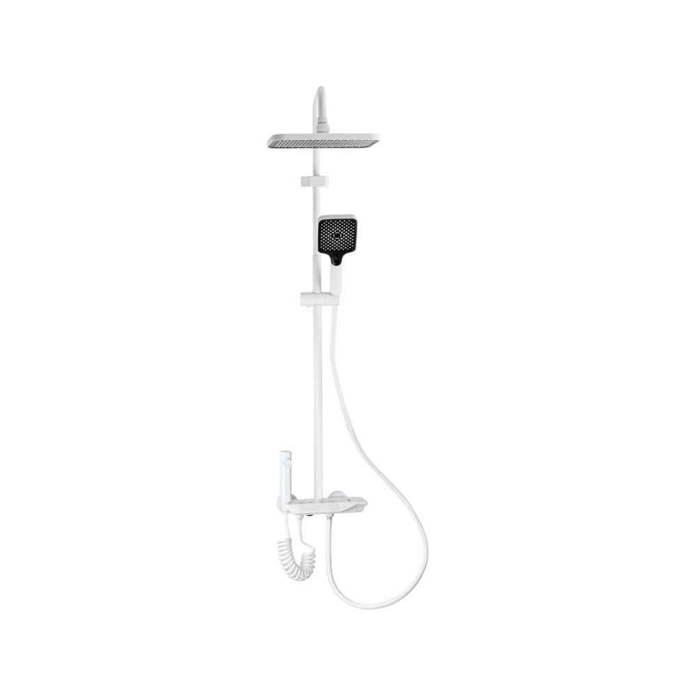 Изображение товара Смеситель для душа с стойкой BRIMIX тропический душ белый 30511