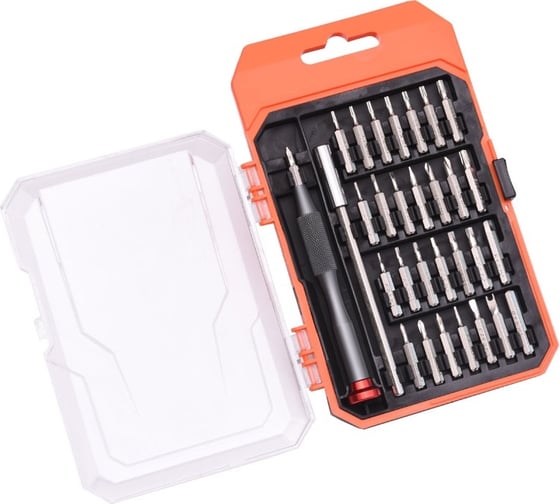 Изображение товара Набор для точных работ HARDEN отвертка и биты из стали S2, 31 предмет, в пластиковом пенале 550131