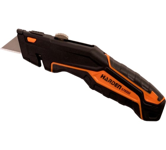 Изображение товара Многофункциональный строительный нож Harden СуперБенд металлический корпус+ 4 лезвия в комплекте 570333