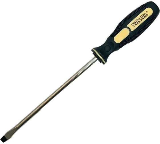 Изображение товара Отвертка SKRAB SL 8.0х200 мм черная 41333