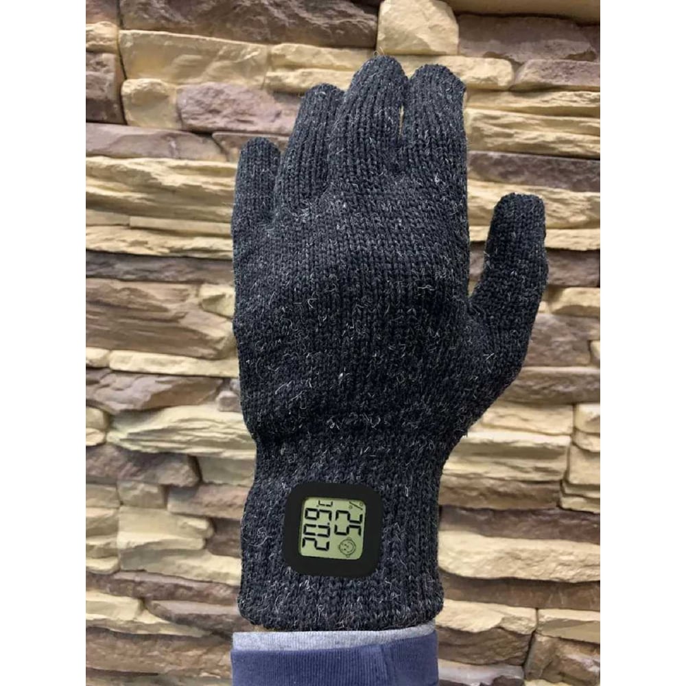 Изображение товара Полушерстяные перчатки Master-Pro ТАЙГА с термометром-гигрометром