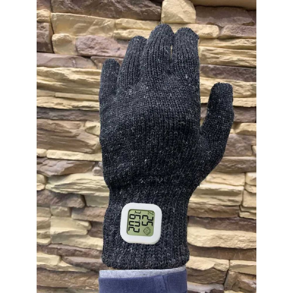 Изображение товара Полушерстяные перчатки Master-Pro с термометром для зимы, модель 17007