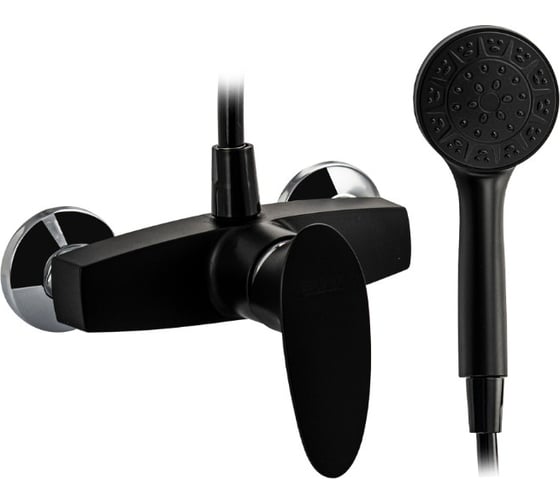 Изображение товара Смеситель в душ шаровый BRIMIX из высокопрочного пластика АБС, цвет ЧЕРНЫЙ 5945