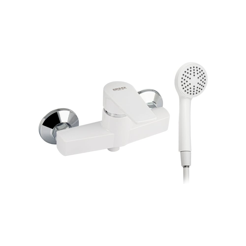 Изображение товара Смеситель в душ шаровый BRIMIX, однорычажный, белый, ABS-пластик, 5944