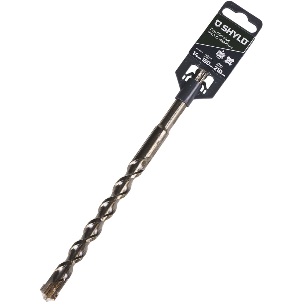 Изображение товара Бур SDS plus-X SHYLD 14x210мм для бетона кирпича камня Изображение товара Бур SDS plus-X SHYLD 14x210мм для бетона кирпича камня