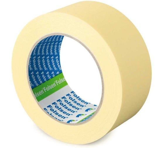 Изображение товара Малярная лента Folsen 75ммх50м, жёлтая, 60оС 02375