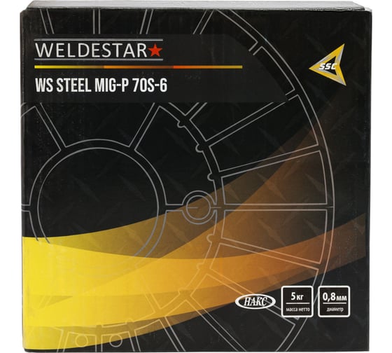 Изображение товара Проволока полированная WELDESTAR WS Steel MIG-P 70S-6 0.8мм D-200 WSATMIGP70S608200