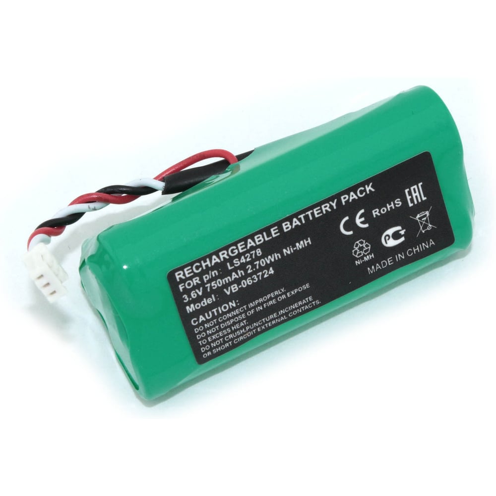 Изображение товара Аккумуляторная батарея Amperin 3.6V 750mAh для Motorola Symbol LS4278