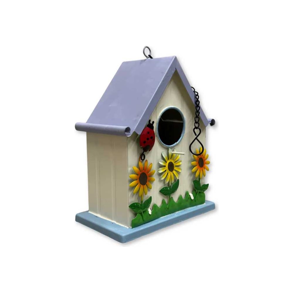 Изображение товара Скворечник KlestO Домик ZQ02485 для птиц из металла разноцветный