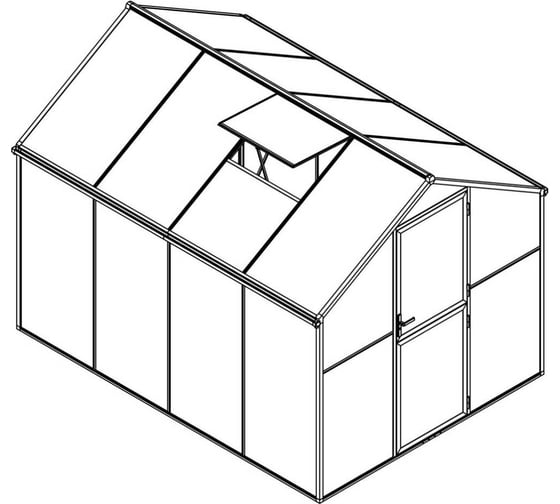 Изображение товара Теплица KlestO Klesto со стеклом быстросборная Мой сад GH307 Premium