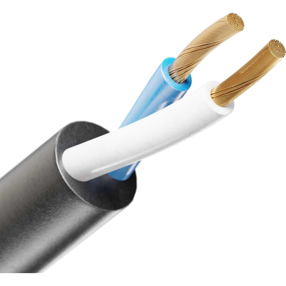 Изображение товара Кабель гибкий ELITRON КГВВнгА-LS 2х1 ГОСТ 300м черный медь