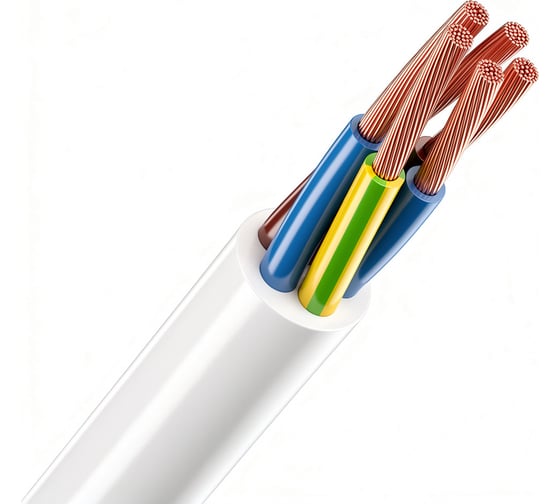 Изображение товара Провод ELITRON ПВС 5х0,75 ГОСТ белый (5м) E359-5