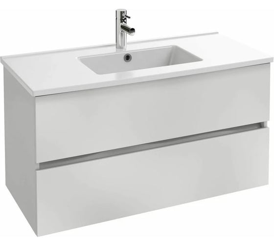 Изображение товара Тумба под раковину Jacob Delafon Tolbiac 100 см, 2 ящика, цвет белый лак EB2383-J5 00000096751