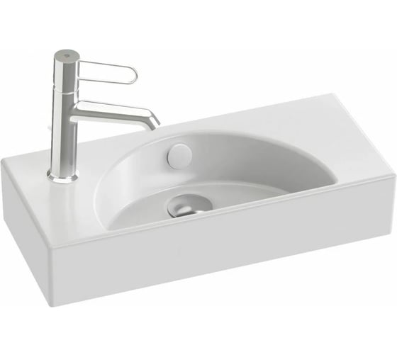 Изображение товара Компактный рукомойник JACOB DELAFON Odeon RG 50х22 см (отверстие слева) EGO112-55-00 00000093496
