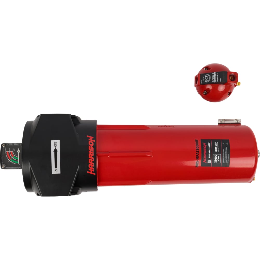 Изображение товара Магистральный фильтр Harrison с дифференциальным манометром 22000 л/мин