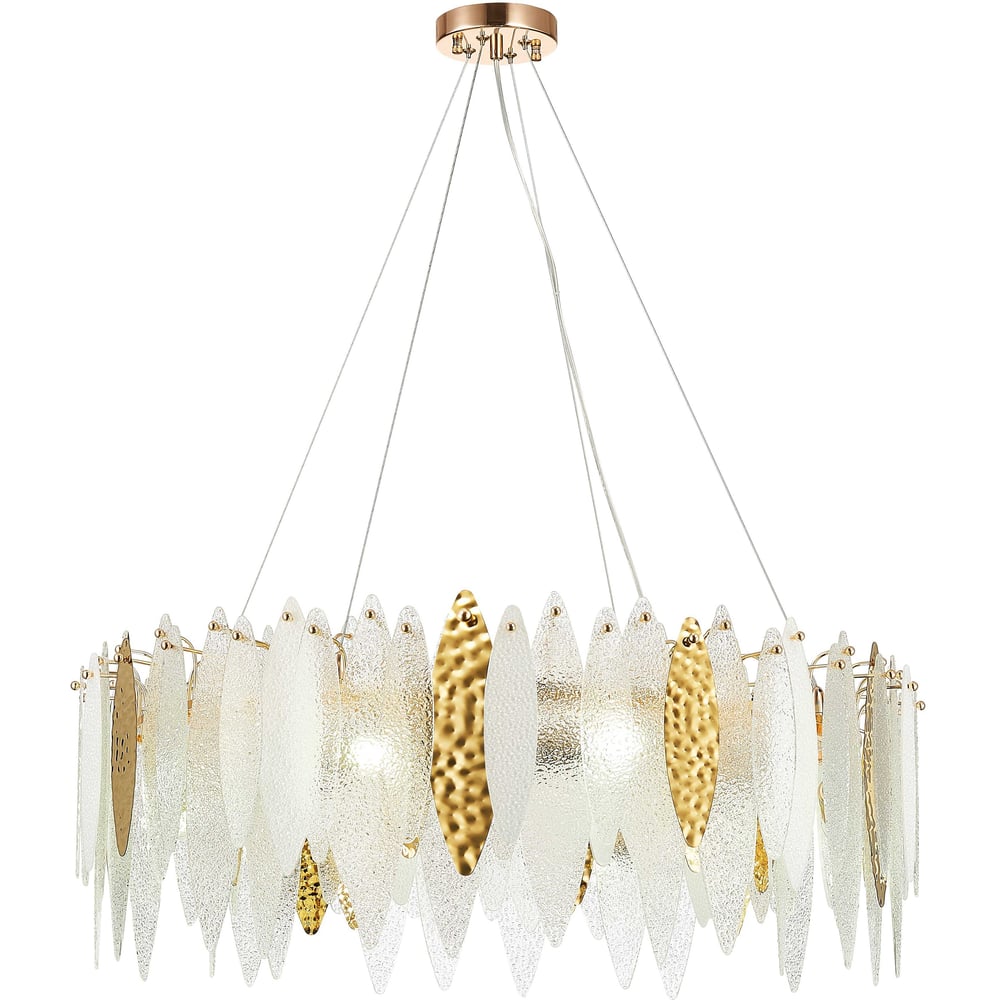 Изображение товара Подвесная люстра MyFar Albertina MR2580-10P стиль модерн золотая 10 ламп IP20