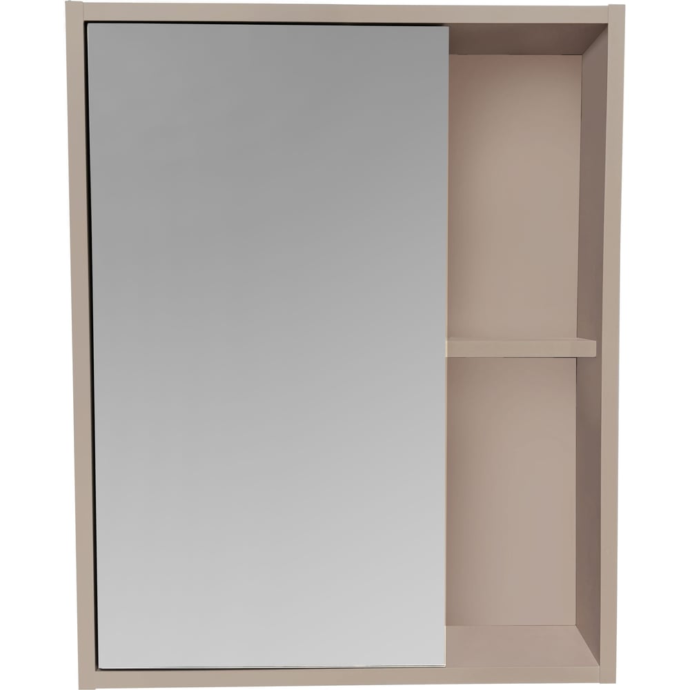 Изображение товара Зеркальный шкаф Runo Руно Эко 60 КАКАО - стильный мебельный элемент для ванной комнаты