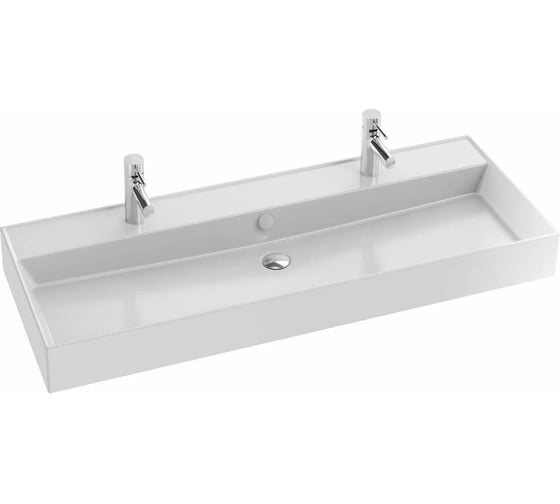 Изображение товара Керамическая раковина Jacob Delafon VIVIENNE 120х46 см, белая  EXBK112-00 00000089442